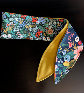 Half and Half Rifle Floral Wrap Headband