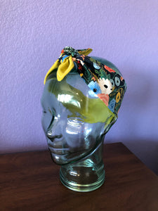 Half and Half Rifle Floral Wrap Headband