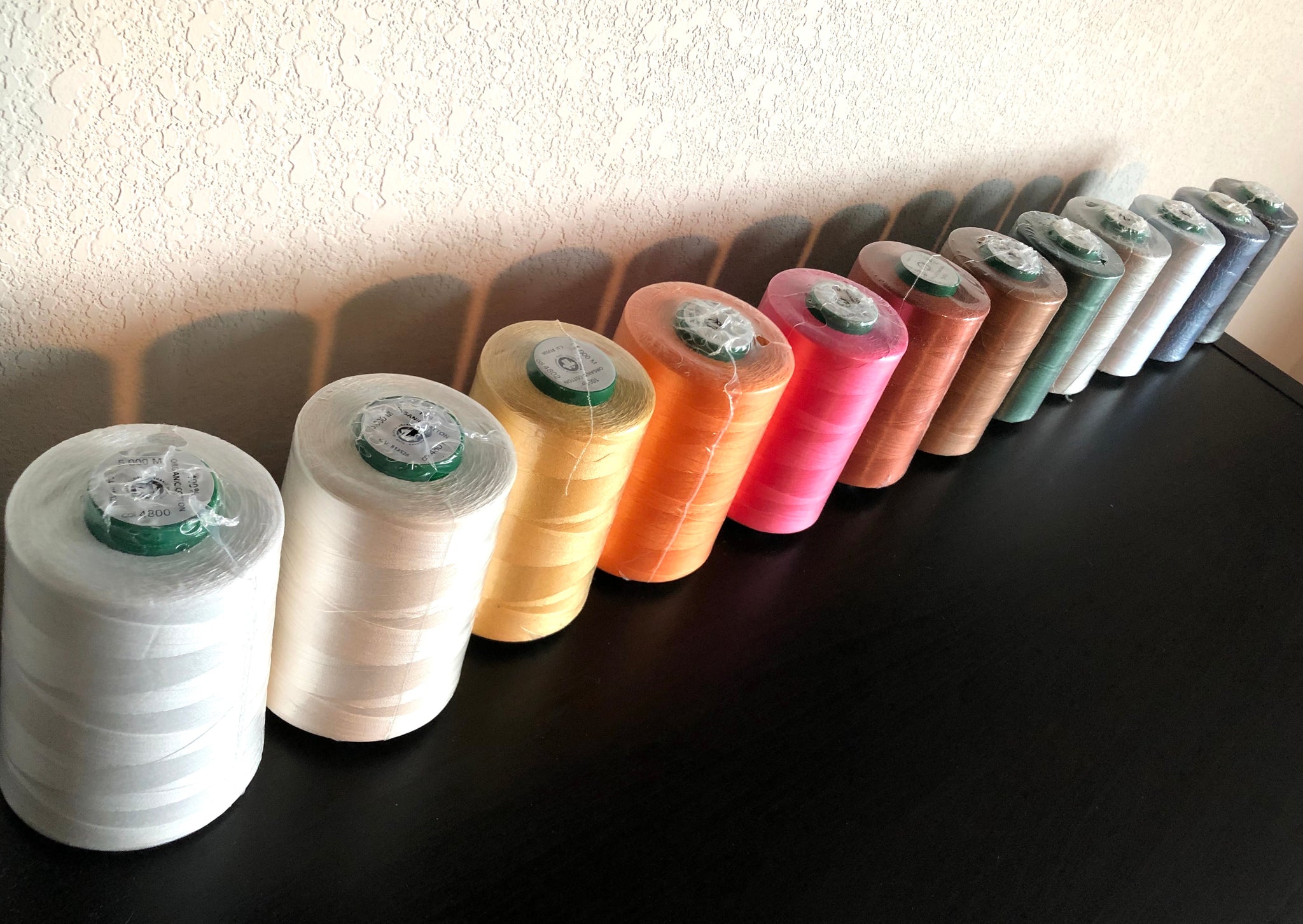 Organic Cotton Sewing Thread On A Cone