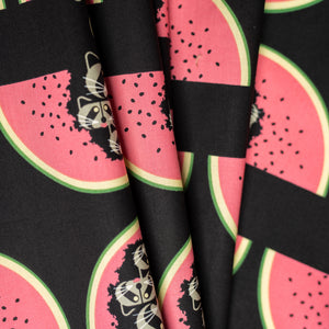 Organic Watermelon Moon Cotton Poplin
