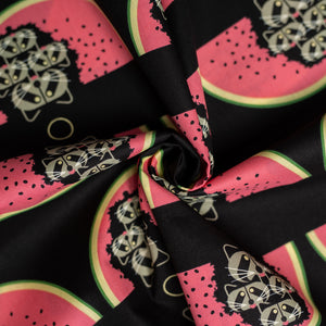 Organic Watermelon Moon Cotton Poplin