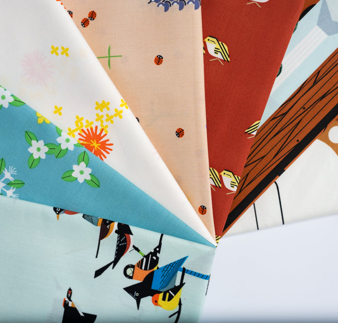 Fat Quarter Bundle Sierra Range Charley Harper Organic Cotton Poplin