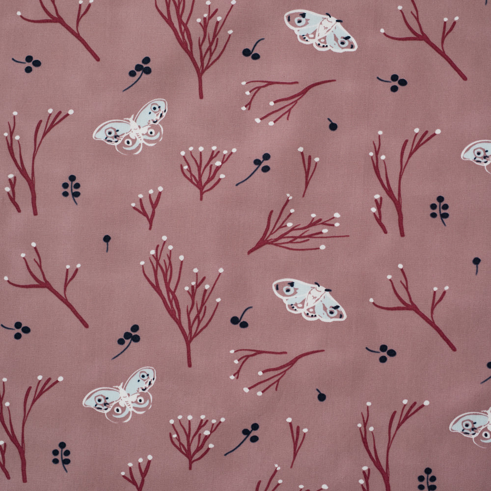 Lullaby Wood Rose Organic Poplin Fat Quarters