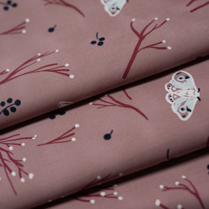 Lullaby Wood Rose Organic Poplin Fat Quarters