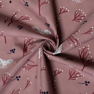 Lullaby Wood Rose Organic Poplin Fat Quarters