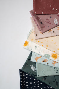Lullaby Wood Rose Organic Poplin Fat Quarters
