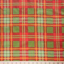 Load image into Gallery viewer, Fat Quarter Holiday Plaid Organic Cotton Poplin
