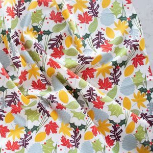 Holiday Leaves Organic Cotton