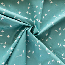 Load image into Gallery viewer, Wink Teal Fat Quarter Organic Cotton Poplin
