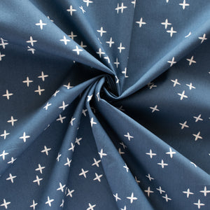 Wink Dark Denim Organic Cotton Poplin