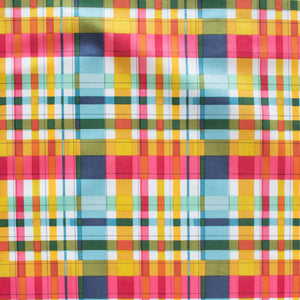 Fat Quarters Plaid Party Market Organic Poplin
