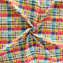 Load image into Gallery viewer, Fat Quarters Plaid Party Market Organic Poplin
