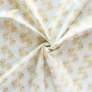 Fat Quarters Fond Fronds Market Organic Poplin