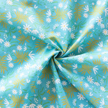 Load image into Gallery viewer, Fronds and Flowers Market Organic Poplin
