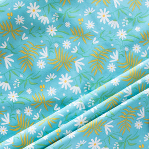Fronds and Flowers Market Organic Poplin