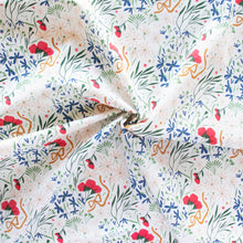 Load image into Gallery viewer, Fat Quarters Tossed Bouquet Meadow Organic Poplin
