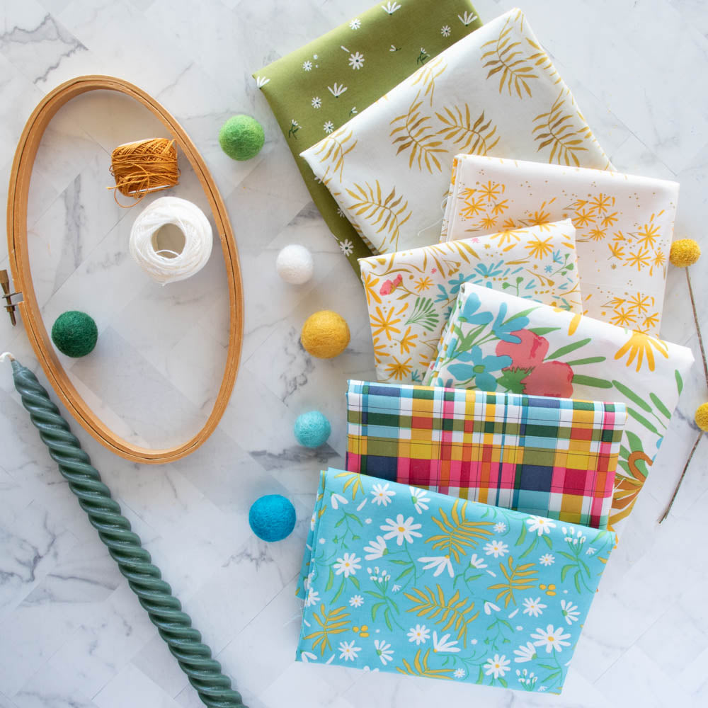 Market Wild Fronds Fat Quarter Bundle Organic Cotton Poplin