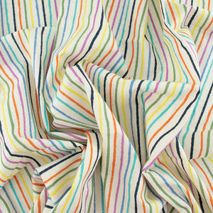 Yarn Stripe Bright Organic Poplin Fat Quarters