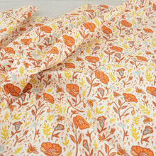 Load image into Gallery viewer, Poppies Cream Organic Poplin Fat Quarters
