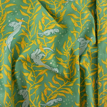 Load image into Gallery viewer, Otters Mid Blue Organic Poplin
