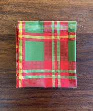 Load image into Gallery viewer, Fat Quarter Holiday Plaid Organic Cotton Poplin
