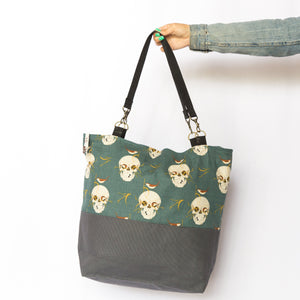 Wrented Skull Barkcloth
