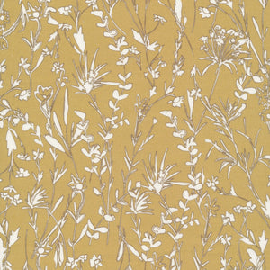 Citron Blooms Organic Quilting Cotton